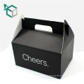 Qualitäts-billiges schwarzes E-Flöte Wellpappe Lebensmittelqualität Material FSC Cupcake Verpackung Box